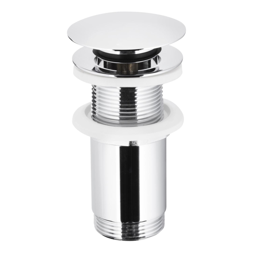 KFA Armatura 660-253-00 - Bonde de lavabo sans trop-plein CLICK-CLACK d. 6,6 cm chrome brillant