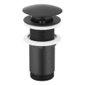 KFA Armatura 660-253-81 - Bonde de lavabo sans trop-plein CLICK-CLACK d. 6,6 cm laiton/mat noir