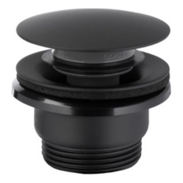 KFA Armatura 660-320-81 - Bonde de lavabo CLICK-CLACK d. 6,6 cm acier inoxydable/mat noir