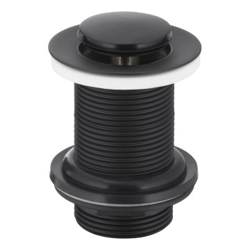 KFA Armatura 660-353-81 - Bonde de lavabo without overflow CLICK-CLACK d. 6,2 cm laiton/mat noir