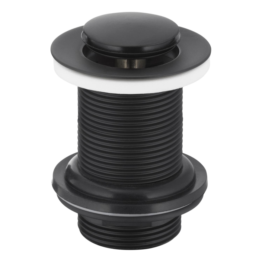 KFA Armatura 660-353-81 - Bonde de lavabo without overflow CLICK-CLACK d. 6,2 cm laiton/mat noir