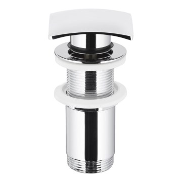 KFA Armatura 660-453-00 - Bonde de lavabo sans trop-plein CLICK-CLACK 7x7 cm chrome brillant