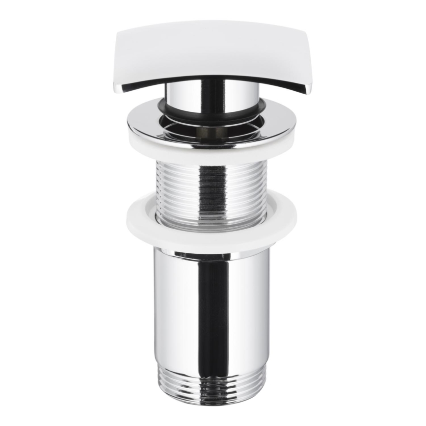 KFA Armatura 660-453-00 - Bonde de lavabo sans trop-plein CLICK-CLACK 7x7 cm chrome brillant
