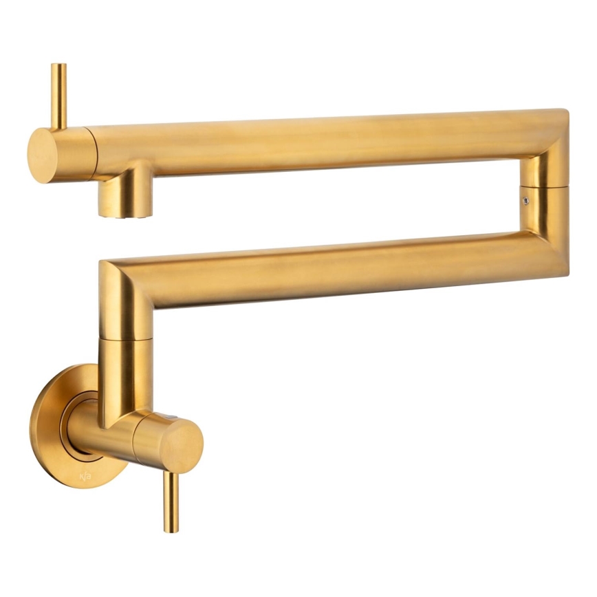 KFA Armatura 6623-030-31 - Robinet de cuisine avec joint DUERO POT FILLER acier inoxydable/poli doré