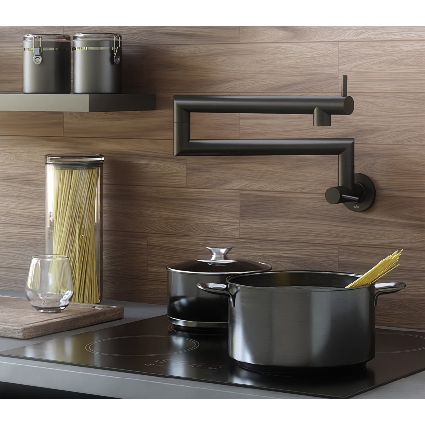 KFA Armatura 6623-030-81 - Keukenkraan met aansluiting DUERO POT FILLER roestvrij/mat zwart