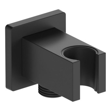KFA Armatura 845-051-81 - Porte-douche angulaire avec écoulement LOGON laiton/mat noir