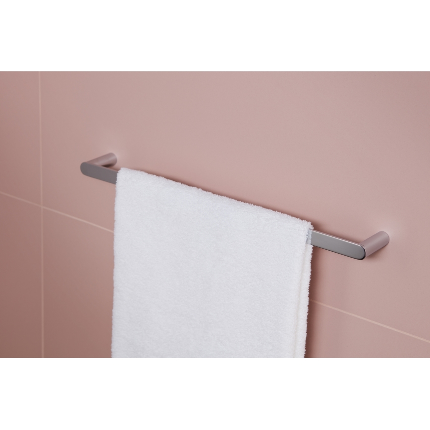 KFA Armatura 864-025-00 - Porte-serviettes mural 24 cm chrome brillant