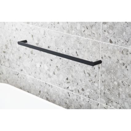 KFA Armatura 864-025-81 - Porte-serviettes mural 24 cm acier inoxydable/mat noir