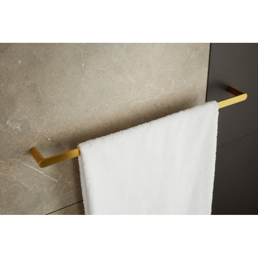 KFA Armatura 864-026-31 - Porte-serviettes mural 47 cm acier inoxydable/poli doré