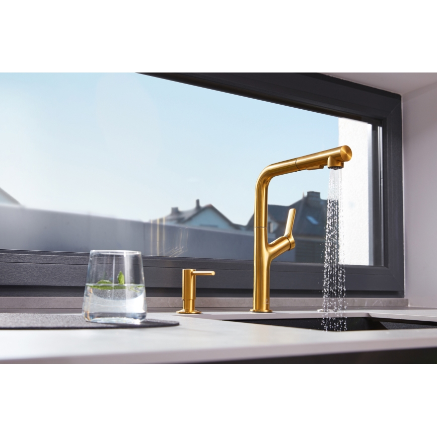 KFA Armatura 990-100-31 - Verzonken zeepdispenser DUERO roestvrij/Grond goud