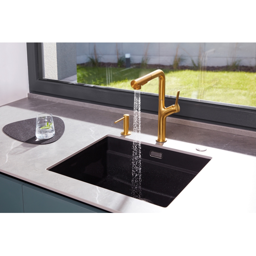 KFA Armatura 990-100-31 - Verzonken zeepdispenser DUERO roestvrij/Grond goud