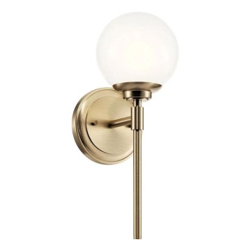 Kichler - Applique murale salle de bain LED BENNO 1xG9/3W/230V IP44 laiton