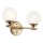 Kichler - Applique murale salle de bain LED BENNO 2xG9/3W/230V IP44 laiton