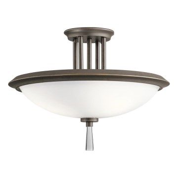 Kichler - Bevestigde hanglamp DREYFUS 3xE27/60W/230V brons