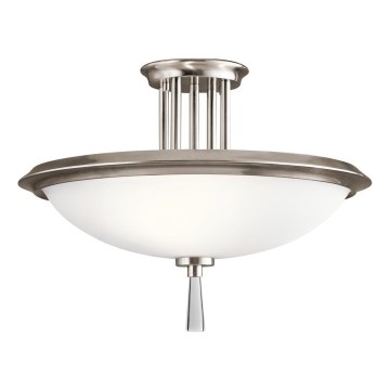Kichler - Bevestigde hanglamp DREYFUS 3xE27/60W/230V mat chroom