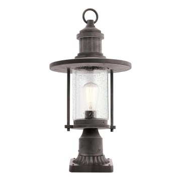 Kichler - Buitenlamp RIVERWOOD 1xE27/60W/230V IP44 zwart