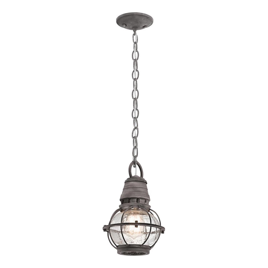 Kichler - Hanglamp aan een ketting voor buiten BRIDGE POINT 1xE27/60W/230V IP44