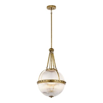 Kichler - Hanglamp aan een koord ASTER 3xE14/60W/230V goud