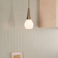 Kichler - Hanglamp met vaste pendel DEELA 1xE27/60W/230V diameter 17,8 cm messing