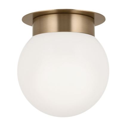 Kichler KL-ALBERS-F-G-CPZ-Plafondlamp ALBERS 1xE27/40W/230V Ø20,3 cm goudkleurig
