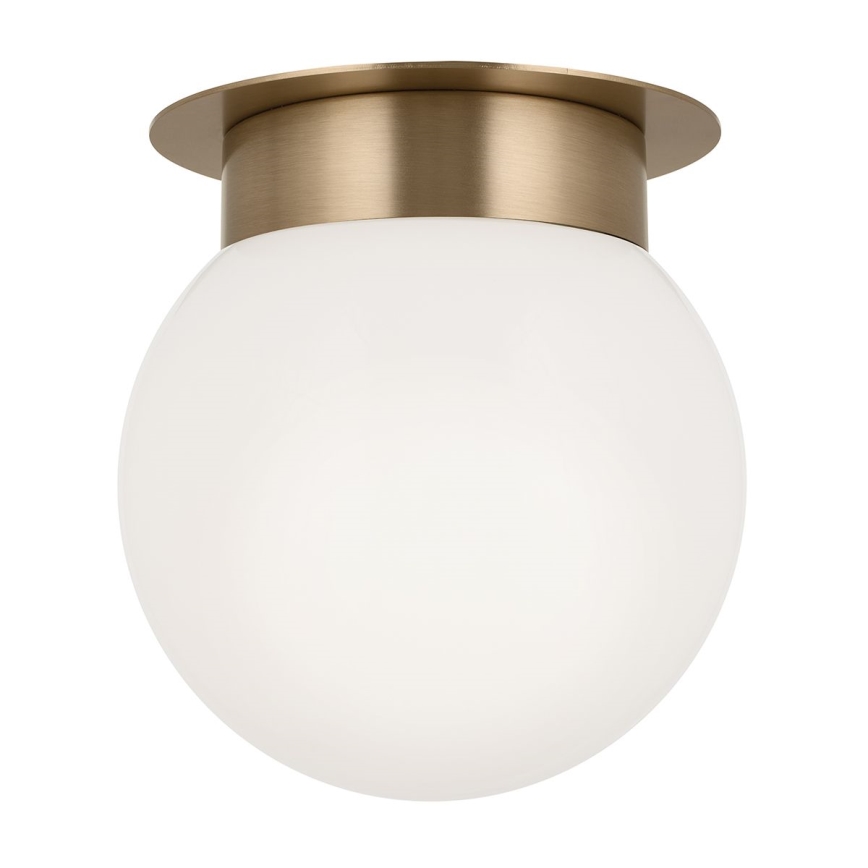 Kichler KL-ALBERS-F-G-CPZ-Plafondlamp ALBERS 1xE27/40W/230V Ø20,3 cm goudkleurig