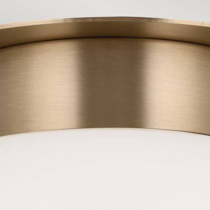 Kichler KL-ALBERS-F-G-CPZ-Plafondlamp ALBERS 1xE27/40W/230V Ø20,3 cm goudkleurig