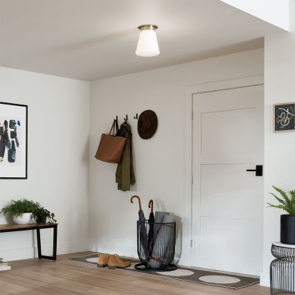 Kichler - Plafondlamp ALBERS 1xE27/40W/230V Ø 21,6 cm brons