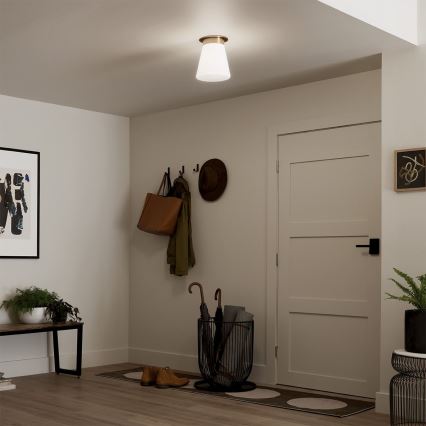 Kichler - Plafondlamp ALBERS 1xE27/40W/230V Ø 21,6 cm brons