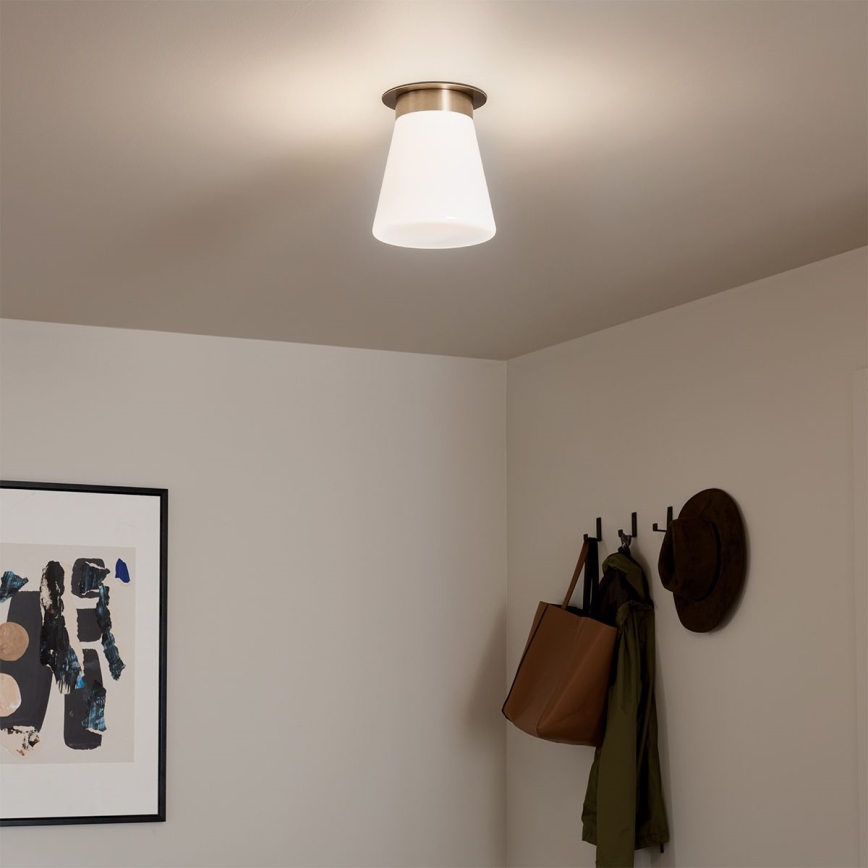 Kichler - Plafondlamp ALBERS 1xE27/40W/230V Ø 21,6 cm brons