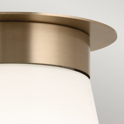 Kichler - Plafondlamp ALBERS 1xE27/40W/230V Ø 21,6 cm brons