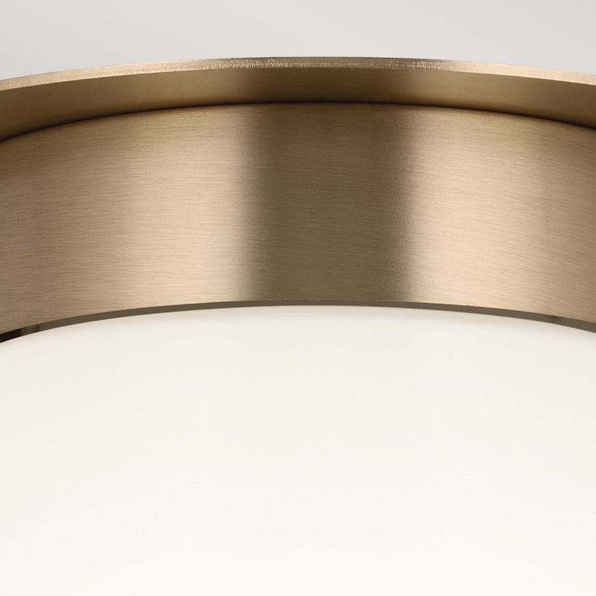 Kichler - Plafondlamp ALBERS 1xE27/40W/230V Ø 21,6 cm brons