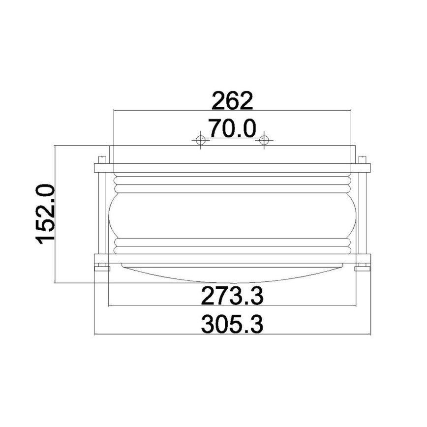 Kichler - Buitenlamp ASHLANDBAY 1xE27/60W/230V IP44 brons