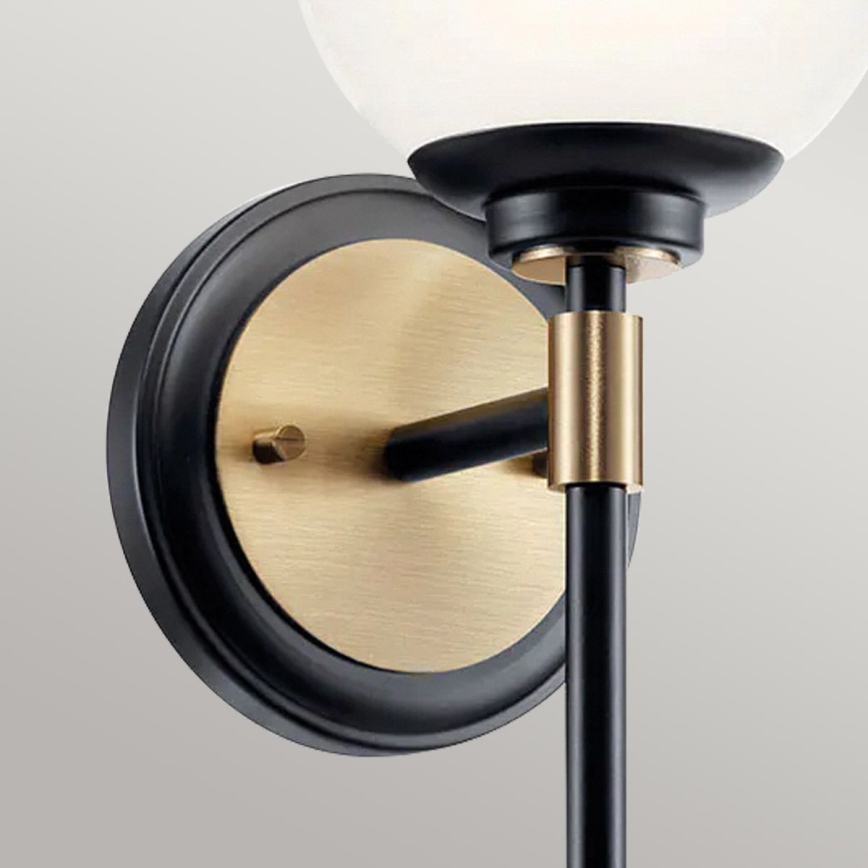 Kichler - LED badkamerwandlamp BENNO 2xG9/3W/230V goud IP44