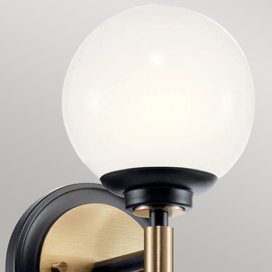 Kichler - LED badkamerwandlamp BENNO 2xG9/3W/230V goud IP44