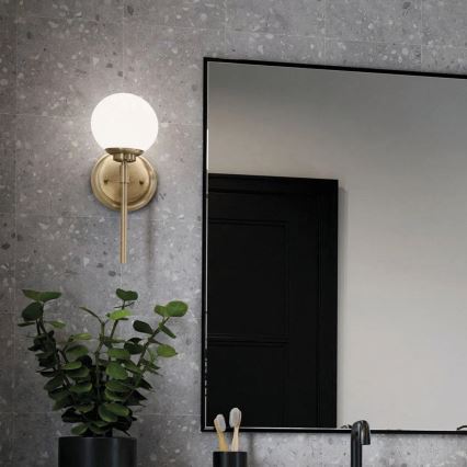 Kichler - Applique murale salle de bain LED BENNO 1xG9/3W/230V IP44 laiton