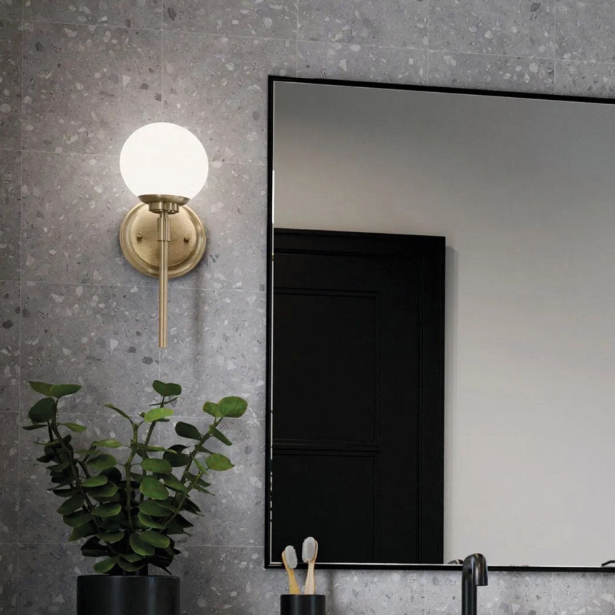 Kichler - Applique murale salle de bain LED BENNO 1xG9/3W/230V IP44 laiton