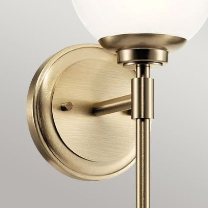 Kichler - Applique murale salle de bain LED BENNO 1xG9/3W/230V IP44 laiton