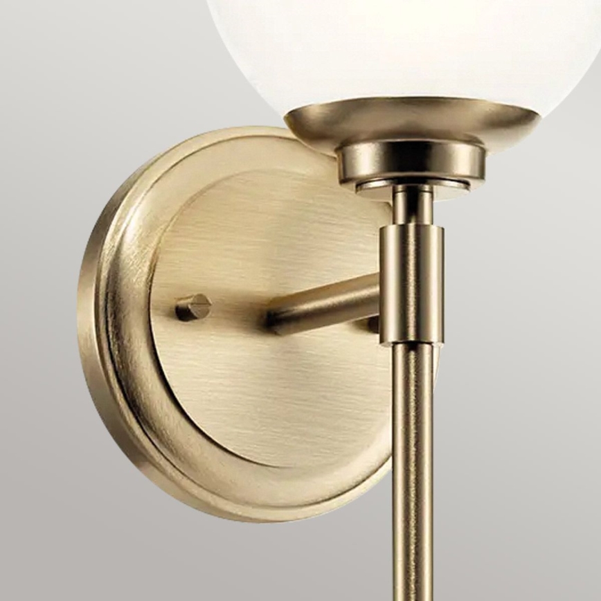 Kichler - Applique murale salle de bain LED BENNO 1xG9/3W/230V IP44 laiton