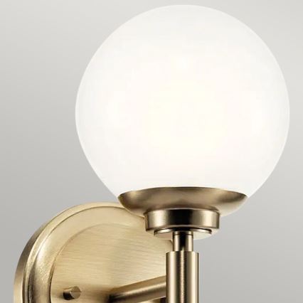 Kichler - Applique murale salle de bain LED BENNO 1xG9/3W/230V IP44 laiton