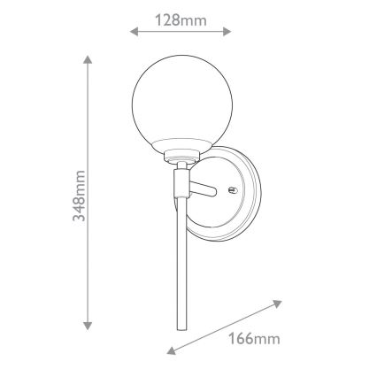Kichler - Applique murale salle de bain LED BENNO 1xG9/3W/230V IP44 laiton