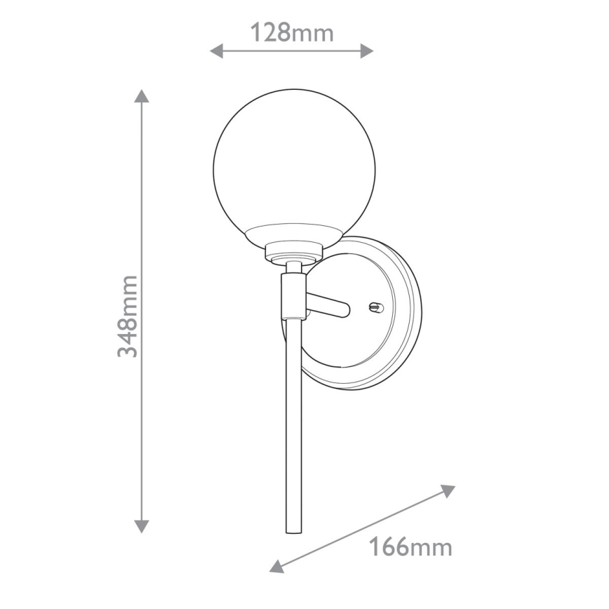 Kichler - Applique murale salle de bain LED BENNO 1xG9/3W/230V IP44 laiton