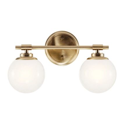 Kichler - Applique murale salle de bain LED BENNO 2xG9/3W/230V IP44 laiton