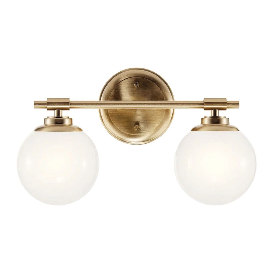 Kichler - Applique murale salle de bain LED BENNO 2xG9/3W/230V IP44 laiton