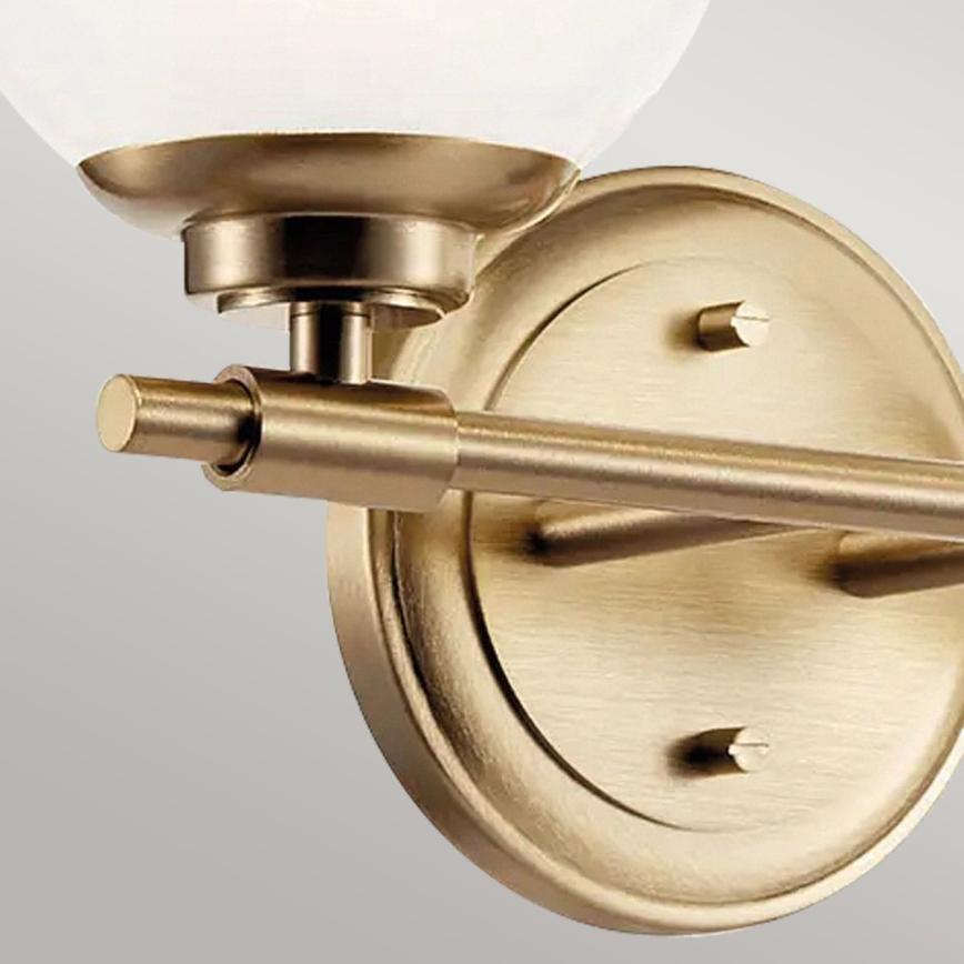 Kichler - Applique murale salle de bain LED BENNO 2xG9/3W/230V IP44 laiton