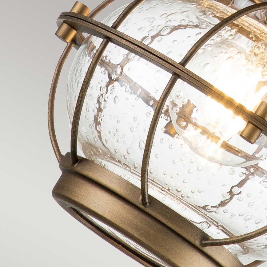 Kichler - Buitenwandlamp BRIDGE POINT 1xE27/60W/230V IP44 messing