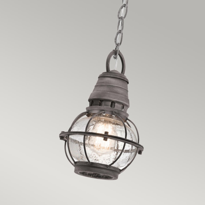 Kichler - Hanglamp aan een ketting voor buiten BRIDGE POINT 1xE27/60W/230V IP44