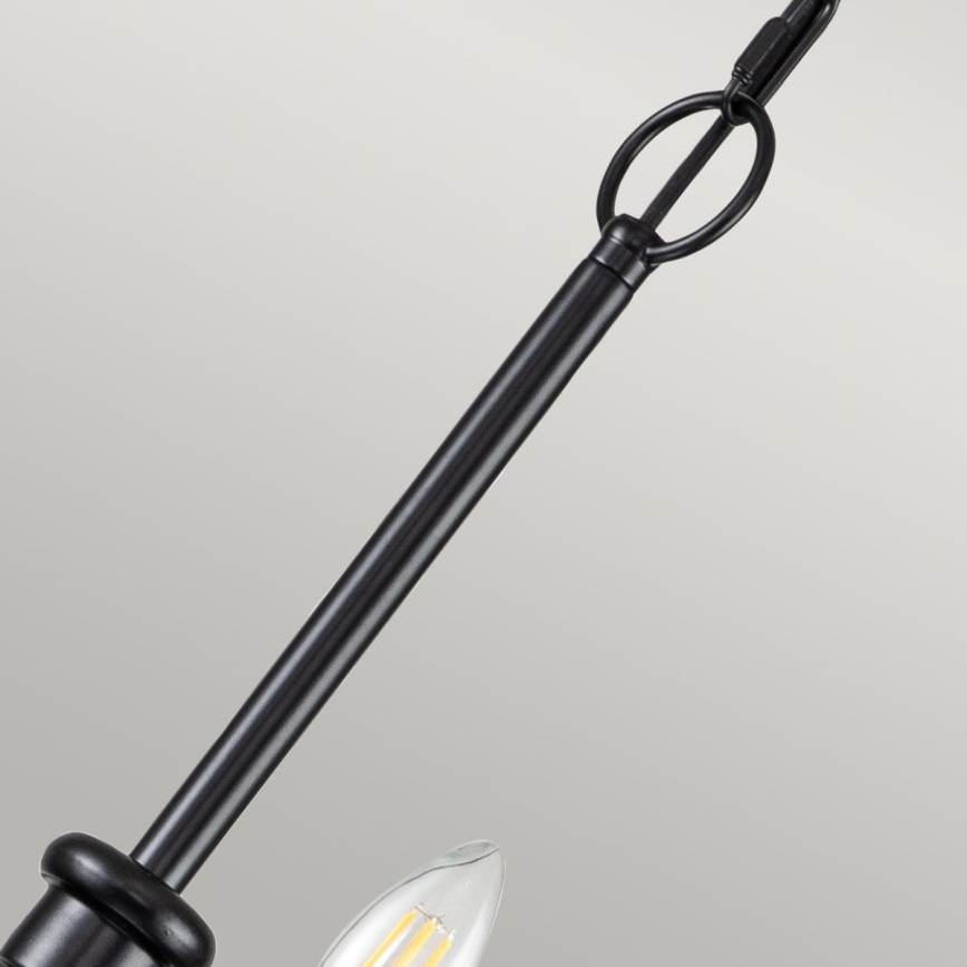 Kichler - Lustre suspendu sur chaîne CAPITOL HILL 12xE14/40W/230V noir