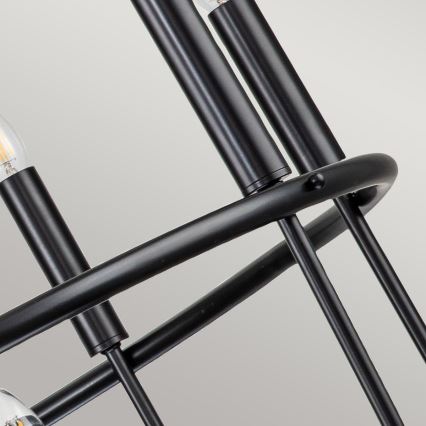 Kichler - Lustre suspendu sur chaîne CAPITOL HILL 12xE14/40W/230V noir