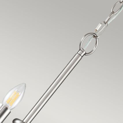 Kichler - Kroonluchter aan ketting CAPITOL HILL 12xE14/40W/230V mat chroom