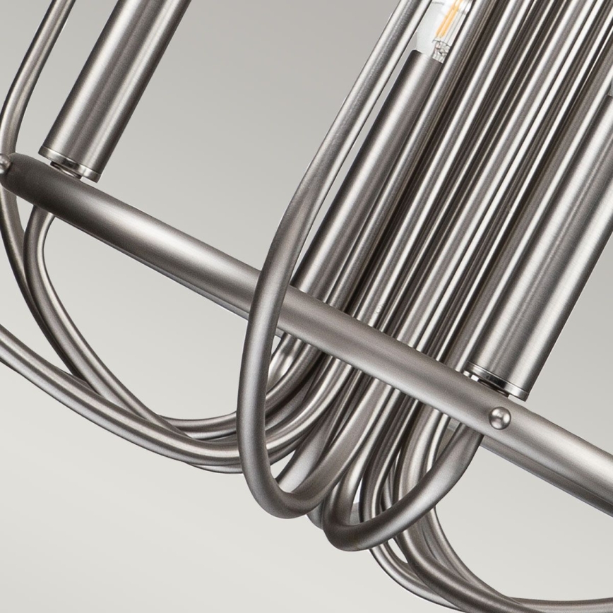 Kichler - Suspension sur chaîne CAPITOL HILL 12xE14/40W/230V chrome mat